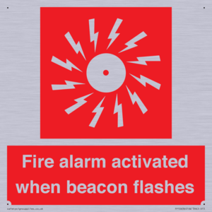 Fire alarm activated when beacon flashes